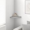 vidaXL Estante de esquina de pared MDF gris hormig&oacute;n 35x35x3,8 cm