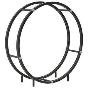 vidaXL Le&ntilde;ero de acero negro 70x20x70 cm