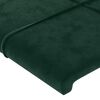 vidaXL Estructura de cama sin colch&oacute;n terciopelo verde oscuro 90x200cm