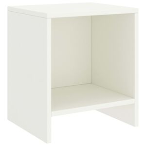 vidaXL Mesita de noche madera maciza de mango blanco 35x30x40 cm