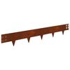 vidaXL Borde de C&eacute;sped 20 pcs 100 x 15 cm Acero Oxidado