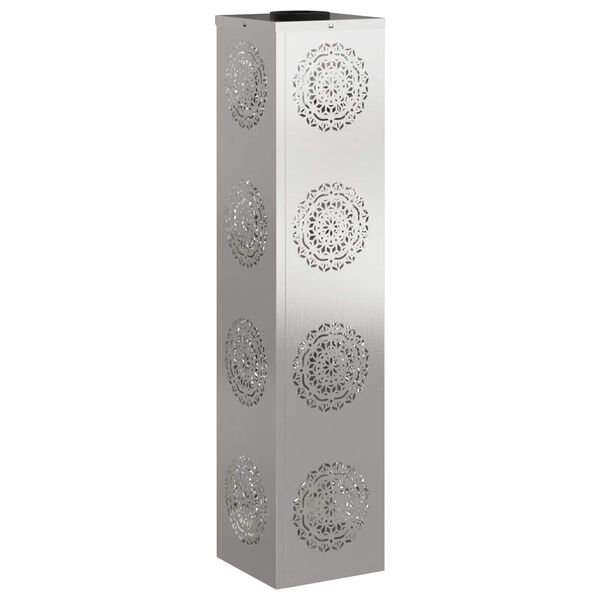 vidaXL Luz de camino LED solar 2 pcs Plateado Acero inoxidable