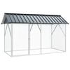 vidaXL Jaula para Aves Gris antracita 227 x 112 x 141 cm