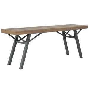 vidaXL Banco de jard&iacute;n de madera maciza de acacia 120 cm
