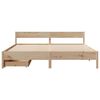 vidaXL Estructura de cama sin colch&oacute;n madera maciza de pino 200x200 cm