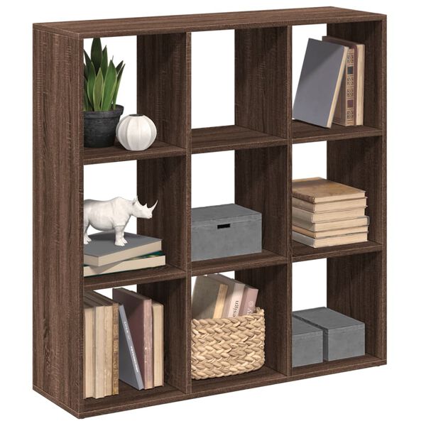 vidaXL Librer&iacute;a divisora madera marr&oacute;n roble 102x29x103,5 cm