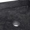 vidaXL Lavabo m&aacute;rmol negro 40x40x10 cm