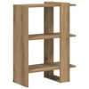 vidaXL Estante de libros 2 niveles 52 x 25 x 71,5 cm Roble artisan