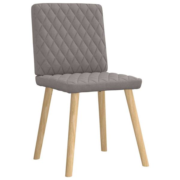 vidaXL Sillas de comedor 4 unidades tela taupe