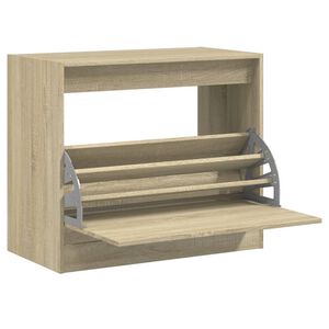 vidaXL Zapatero de madera de ingenier&iacute;a roble Sonoma 80x42x69 cm