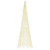 vidaXL Árbol de Navidad LED para mástil, 1534 LED, blanco cálido, 500 cm