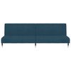 vidaXL Sof&aacute; cama de 2 plazas terciopelo azul