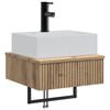 vidaXL Lavabo de Lavado Montado en la Pared Roble artisan