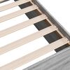 vidaXL Estructura de cama madera de ingenier&iacute;a gris Sonoma 90x190 cm
