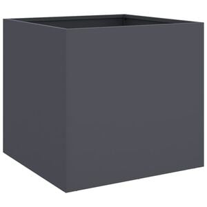 vidaXL Jardinera acero gris antracita 49x47x46 cm
