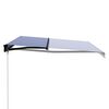 vidaXL Toldo manual retr&aacute;ctil azul y blanco 450x300 cm