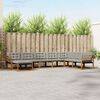 vidaXL Conjunto de sof&aacute;s de exterior 8 pcs Gris Natural y Claro