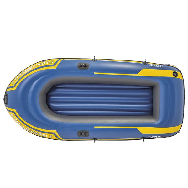 Intex Set barca inflable con remos y bomba Challenger 2 68367NP