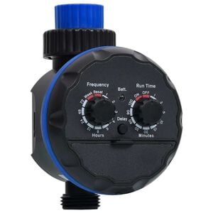 vidaXL Temporizador de agua de salida &uacute;nica con v&aacute;lvulas de bola
