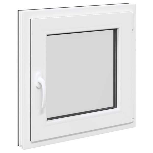 Ventana de s&oacute;tano Manual RISOR Antracita 50 x 50 cm PVC y vidrio