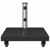 vidaXL Base para sombrilla Negro 45 x 45 x 43 cm Granito y Acero