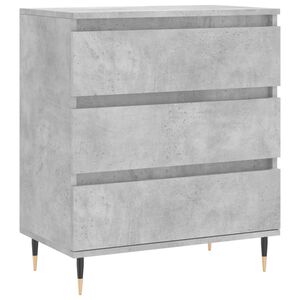 vidaXL Aparador de madera contrachapada gris hormig&oacute;n 60x35x70 cm