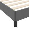 vidaXL Cama tipo Box Spring con colch&oacute;n Gris oscuro 200 x 200 cm tela