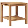 vidaXL Mesa de Café Marrón 45 x 45 x 45 cm Madera de teca maciza