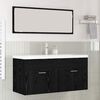 vidaXL Mueble de Cuarto de Ba&ntilde;o Roble Negro 100 x 38,5 x 46 cm