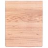 vidaXL Encimera baño madera maciza tratada marrón claro 40x50x(2-4) cm