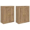 vidaXL Mueble de pared 2 uds. Roble artisan 69,5 x 34 x 90 cm