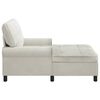 vidaXL Sill&oacute;n reclinable con coj&iacute;n Crema 91 x 157 x 91 cm Terciopelo