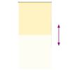 vidaXL Estor Enrollable Opaco Amarillo 75x150 cm Tela Ancho 70,7 cm