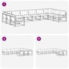 vidaXL Conjunto de sof&aacute;s de exterior con coj&iacute;n 10 pcs Natural y Beige