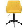 vidaXL Sillas de comedor giratorias 2 unidades tela amarillo