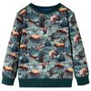 vidaXL Sudadera infantil verde oscuro 116