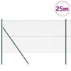 vidaXL Poste de Valla Verde 25 x 1,2 m (malla de 25 x 25 mm)