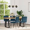 vidaXL Sillas de comedor 4 unidades terciopelo azul