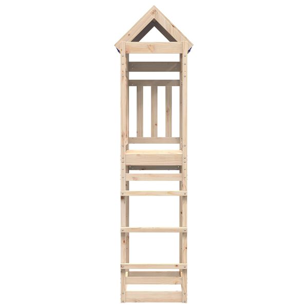 vidaXL Torre de Juego Marr&oacute;n 85 x 52,5 x 239 cm Madera de pino macizo