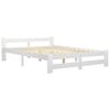 vidaXL Estructura de cama sin colchón madera de pino blanco 140x200 cm