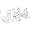 vidaXL Puente de jardín con cadenas madera maciza abeto 150x67x56cm