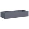 vidaXL Jardinera acero gris antracita 200x80x40 cm