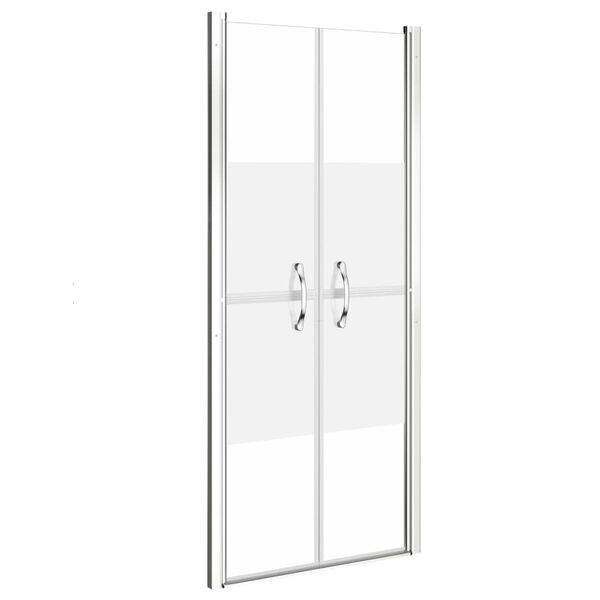 vidaXL Puerta de ducha ESG medio esmerilado 76x190 cm