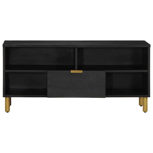 vidaXL Mueble de TV madera de ingenier&iacute;a negro 100x33x46 cm