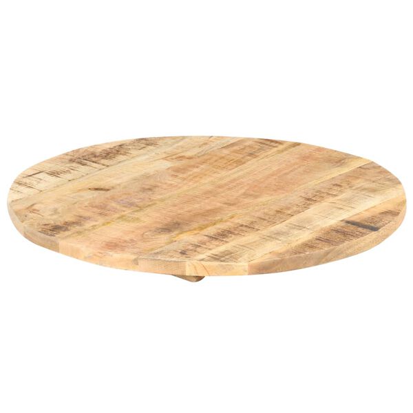vidaXL Superficie de mesa redonda madera maciza de mango 25-27 mm 80cm