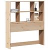 vidaXL Cabecero de cama con almacenaje madera maciza de pino 90 cm