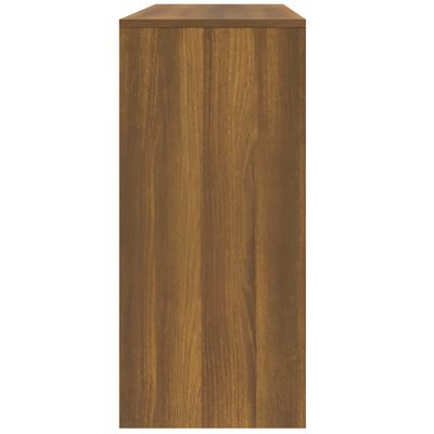 vidaXL Mesa consola madera de ingeniería marrón roble 100x35x76,5 cm