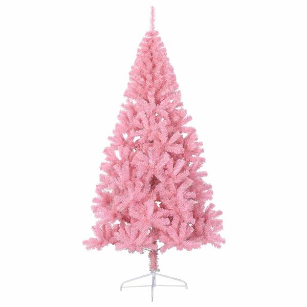 vidaXL &Aacute;rbol de Navidad Artificial Preiluminado Rosa 210 cm PVC