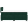 vidaXL Cama box spring con colch&oacute;n terciopelo verde oscuro 120x190 cm