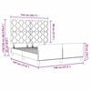 vidaXL Cama tipo Box Spring Verde oscuro 140 x 190 cm Terciopelo